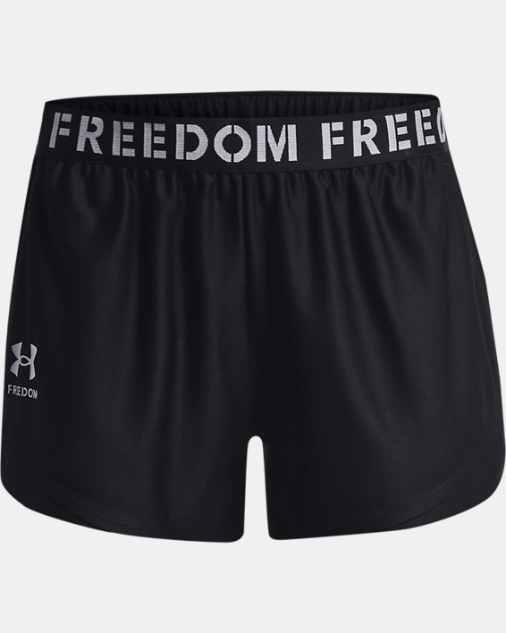 Women's UA Freedom Play Up Shorts, Black, pdpMainDesktop image number 4